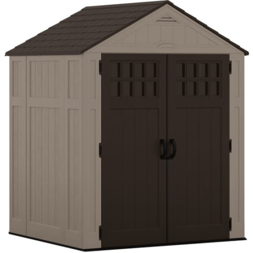 Suncast Commercial Everett® 6' x 5' Storage Shed, Dark Taupe